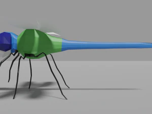 lib&eacute;lula de baja poli Modelo 3D