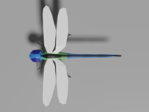 lib&eacute;lula de baja poli Modelo 3D