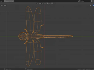 lib&eacute;lula de baja poli Modelo 3D