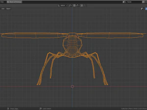 lib&eacute;lula de baja poli Modelo 3D