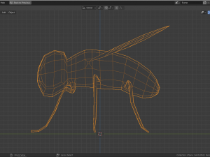 low-poly fly 3D-Modell