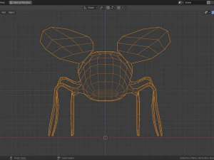 низкополигональная муха 3D Модель