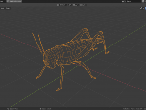 low-poly grasshopper Model 3D