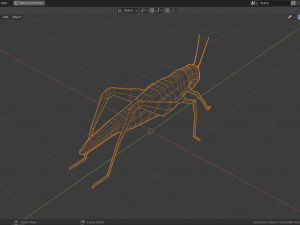 low-poly grasshopper Model 3D