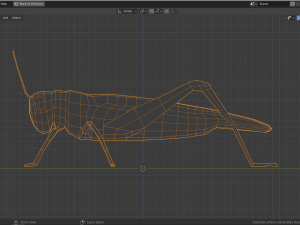 low-poly grasshopper Model 3D