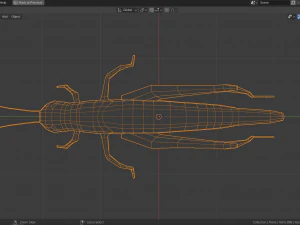 low-poly grasshopper 3D Model