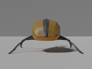 low-poly hercules beetle 3D Model