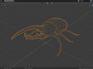 low-poly hercules beetle 3D Model
