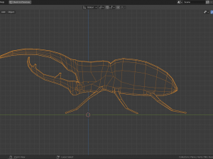 low-poly hercules beetle 3D Model