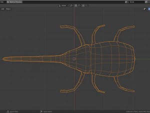 low-poly hercules beetle 3D Model