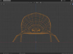 mariquita de baja poli Modelo 3D