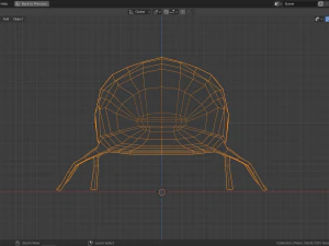 mariquita de baja poli Modelo 3D