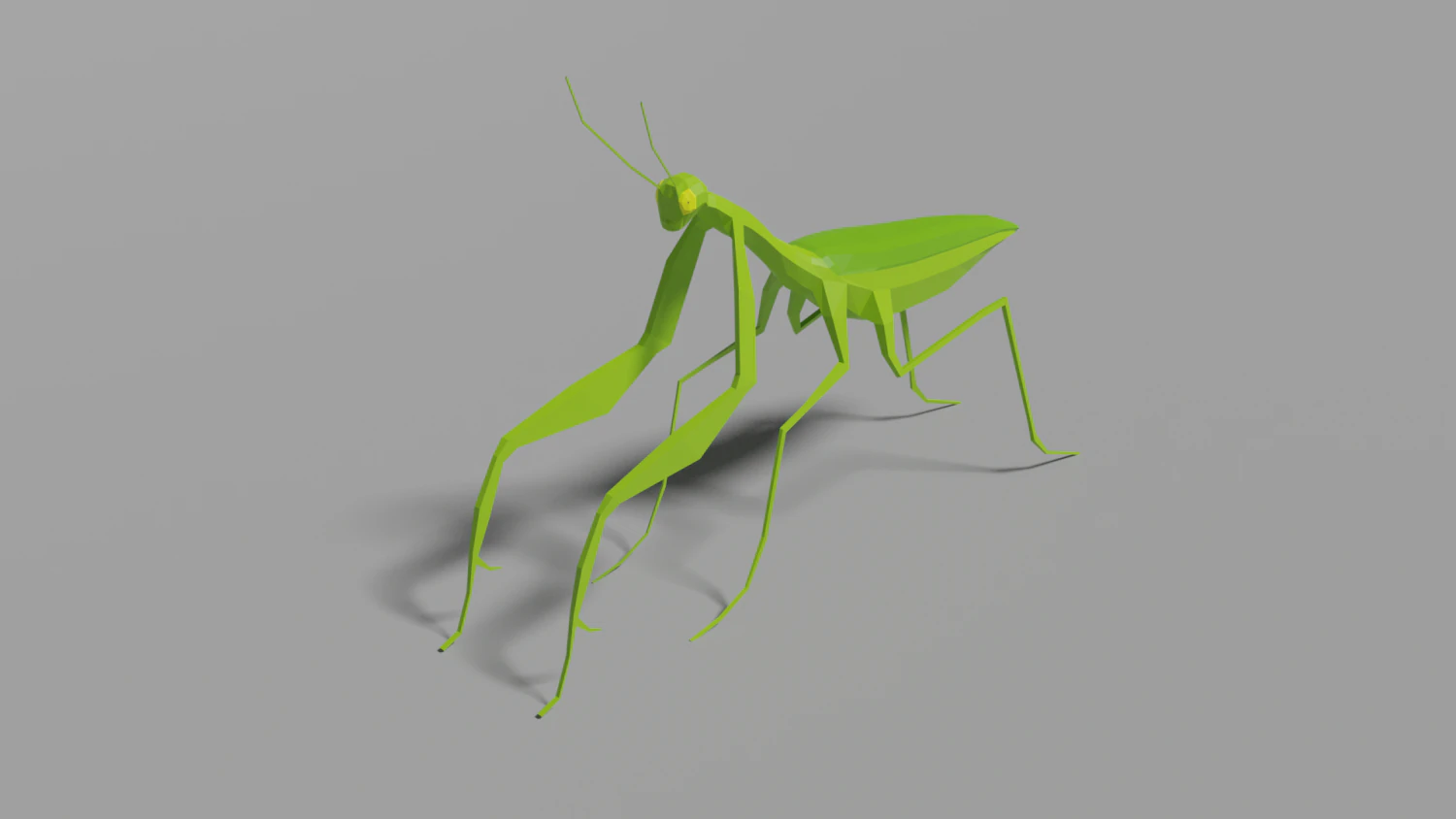 low-poly mantis 3D Model .c4d .max .obj .3ds .fbx .stl .blend 