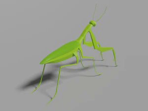low-poly mantis 3D Model