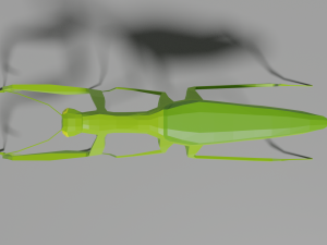low-poly mantis Modello 3D
