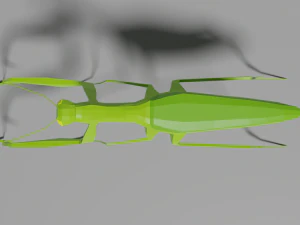 low-poly mantis 3D Model