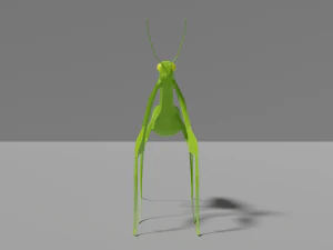 low-poly mantis 3D Model