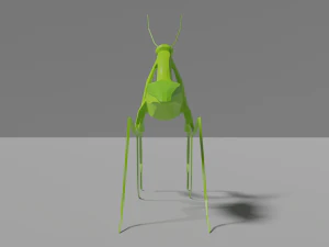 low-poly mantis 3D Model