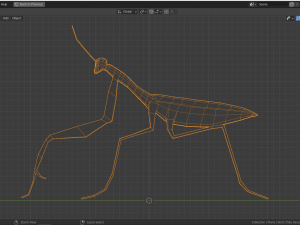 low-poly mantis Modello 3D