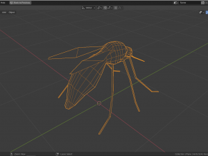 low-poly mosquito Model 3D