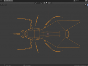 low-poly mosquito Model 3D
