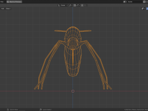 low-poly mosquito Model 3D