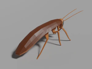 low-poly roach 3D Model