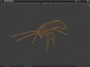 low-poly roach 3D Model