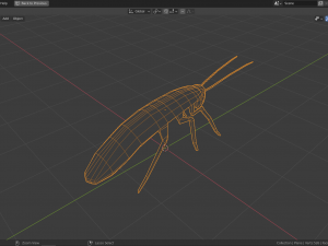low-poly roach Modello 3D