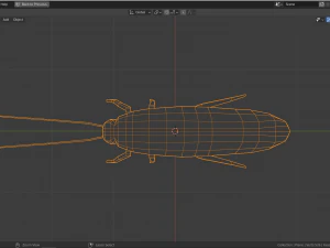 low-poly roach 3D Model