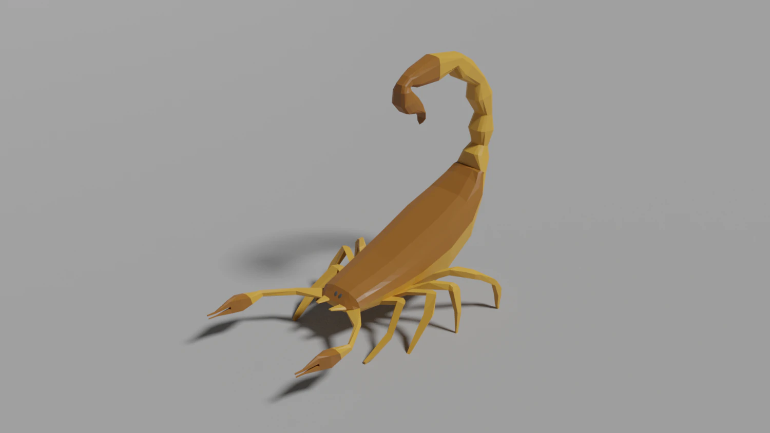 low-poly scorpion 3D Model .c4d .max .obj .3ds .fbx .stl .blend 