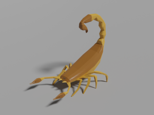 low-poly scorpion 3D Model