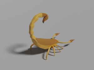 low-poly scorpion Model 3D