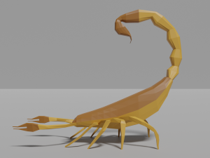 low-poly scorpion Model 3D