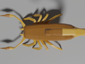 low-poly scorpion Model 3D