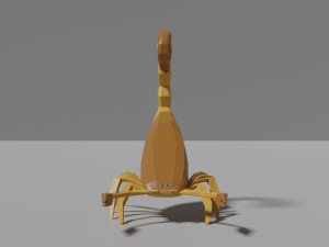 low-poly scorpion Model 3D