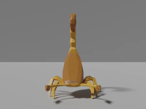 low-poly scorpion 3D Model