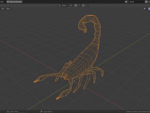low-poly scorpion Model 3D