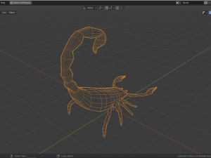 low-poly scorpion Model 3D