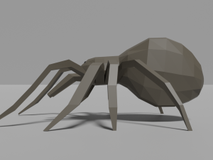 low-poly spider 3D Model