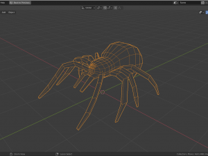 low-poly spider 3D Model