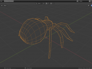 low-poly spider 3D Model