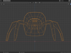 low-poly spider 3D Model