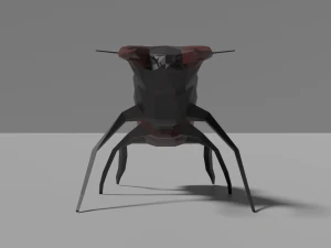 low-poly stag beetle 3D Model