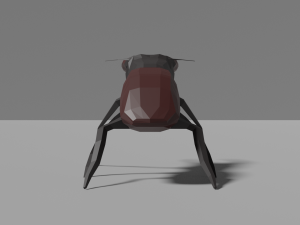 low-poly stag beetle 3D Model