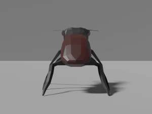 low-poly stag beetle 3D Model