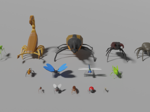 insects pack 3D Model