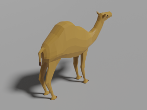 low-poly camel 3D Model