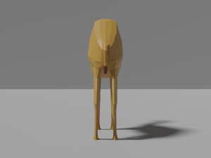 low-poly camel 3D Model