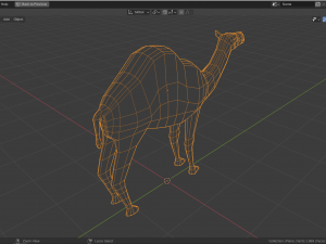 low-poly camel 3D Model